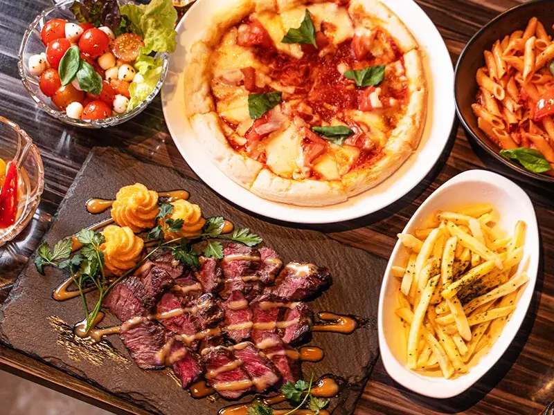 【2Hお店貸切パーティー:お手軽貸切プラン】飲み放題&特製ブッフェ料理8品付*4,500円⇒4,000円(月~木限定) - 恵比寿 貸切 ラウンジ LIP BAR & DART 恵比寿 - サブイメージ 02